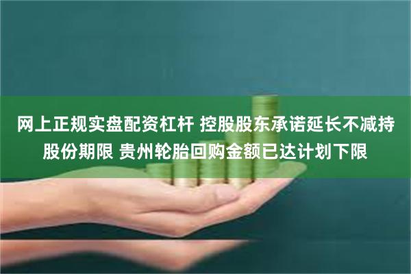 网上正规实盘配资杠杆 控股股东承诺延长不减持股份期限 贵州轮胎回购金额已达计划下限