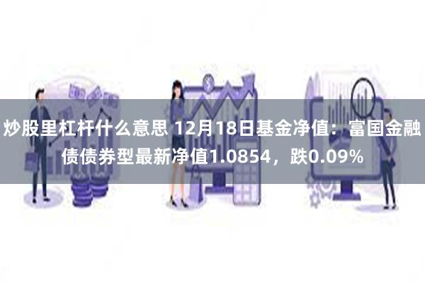 炒股里杠杆什么意思 12月18日基金净值：富国金融债债券型最新净值1.0854，跌0.09%